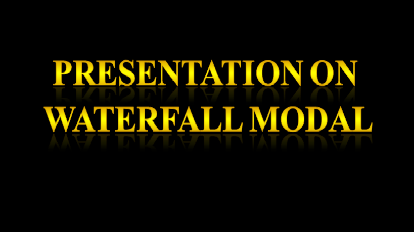 Waterfall Model PPT